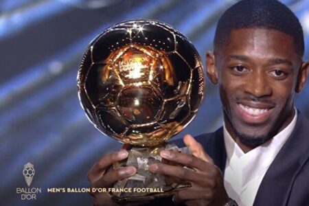 عثمان دمبله برنده توپ طلای فوتبال در سال ۲۰۲۵ شد