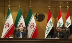 دیدار دکتر قالیباف و هیأت پارلمانی ایران با رئیس و نمایندگان مجلس عراق