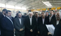 افتتاح کارخانه ریسندگی آریا ریس مهستان با حضور معاون اول رئیسجمهور